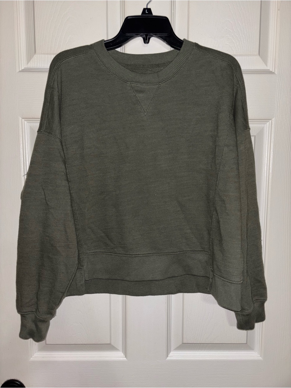 Time and Tru Olive Green Crewneck Sweater